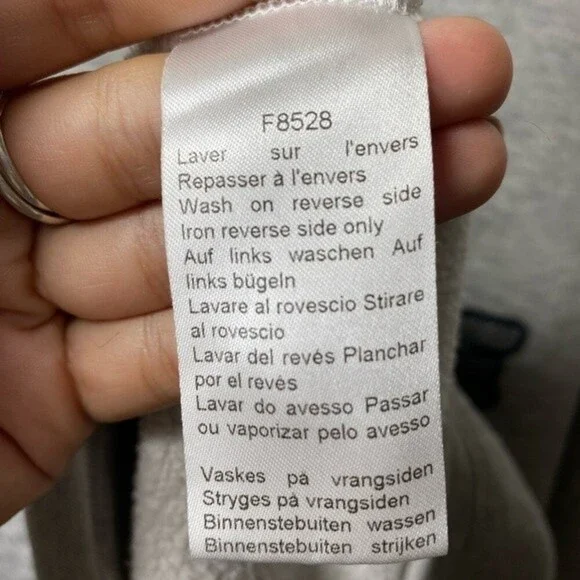 LACOSTE Men's Crewneck Flecked Fleece Logo Patch Sweatshirt Gray Sz Small - Picture 11 of 11